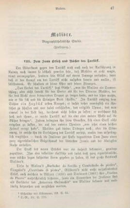 47-55 Molière : biographisch-kritische Studie : Fortsetzung