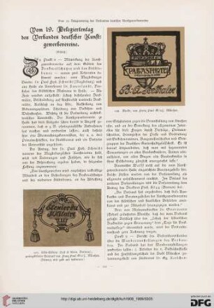 Vom 19. Delegiertentag des Verbandes deutscher Kunstgewerbevereine, [2]