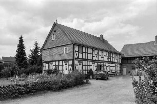 Scheune (Wohnhaus, Fachwerk); Vöhl, Hauptstraße 8