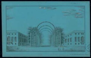 Ehrenpforte Monatskonkurrenz Dezember 1832: Perspektivische Ansicht