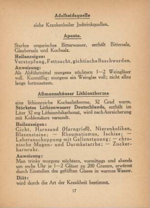 [Heilquellen, alphabetisch geordnet]