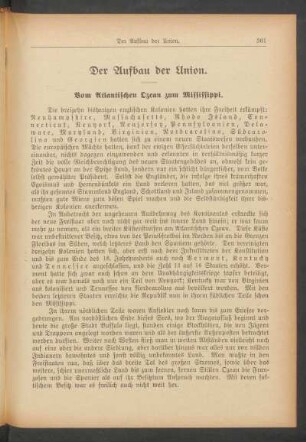 Vom Atlantischen Ozean zum Mississippi.