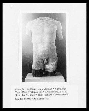 männlicher Torso, Zeus ?