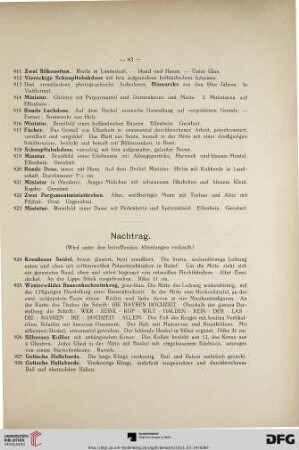 Nachtrag (Nr. 924-960)