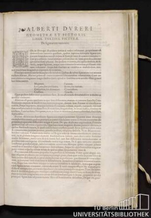 Alberti Dureri geometrae et pictoris. Liber tertius picturae. De figurarum varietate.