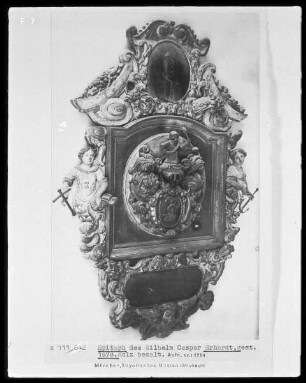 Epitaph des Wilhelm Caspar Erhardt, gestorben 1678