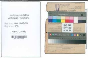 Entnazifizierung Ludwig Hahn , geb. 09.02.1889 (Beamter)