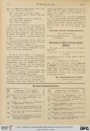 Arbeitskalender