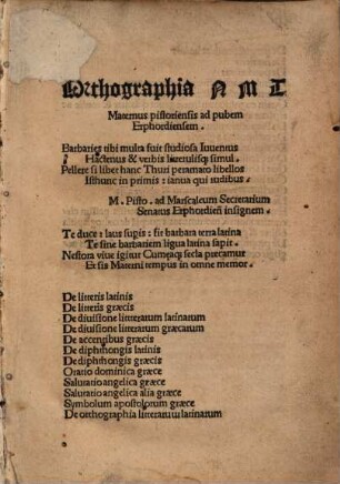 Orthographia