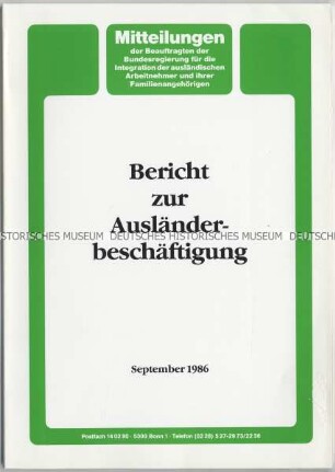 Bericht der Ausländerbeauftragten des Bundes über Arbeitnehmer mit Migrationshintergrund