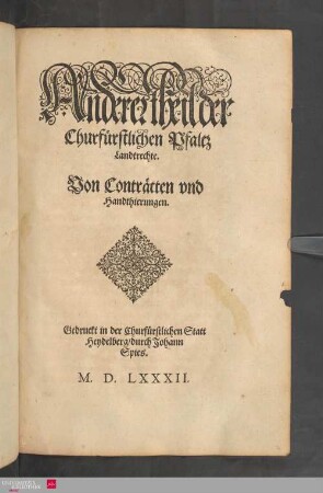 2: Von Conträcten und Handthierungen