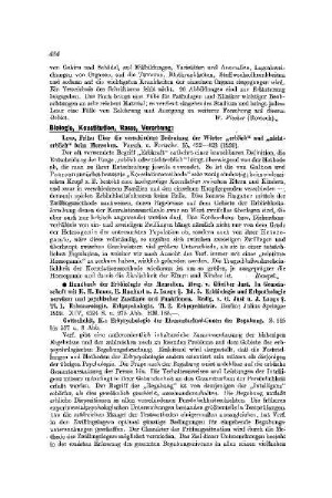 Biologie, Konstitution, Rasse, Vererbung