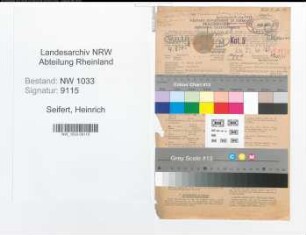 Entnazifizierung Heinrich Seifert , geb. 05.03.1894 (Polizeibeamter)