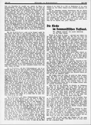 Die Kirche im kommunistischen Rußland / Karl Köster