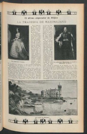 La tragedia de Maximiliano : El último emperador de Méjico