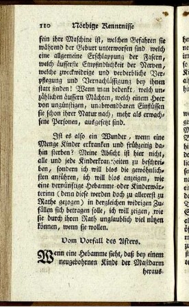 Vom Vorfall des Afters.