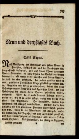 Neun und dreyßigstes Buch