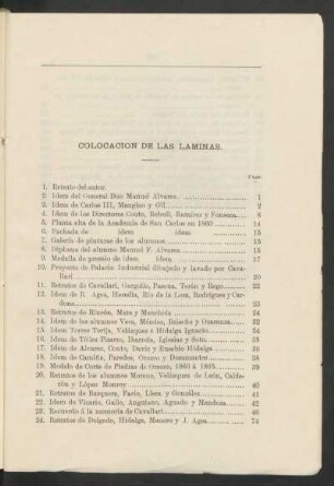 Colocación de las láminas.