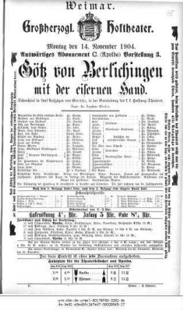 Götz von Berlichingen mit der eisernen Hand