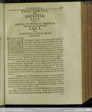 Pars Tertia, De Amicitia