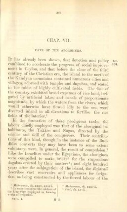 Chap. VII. Fate of the aborigines