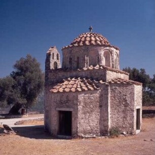 Rhodos. Kapelle Agios Nikolaos Foundoukli, 17. Jh., am Profitis Ilias