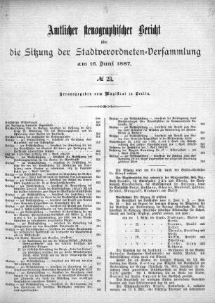 No. 23, 16. Juni 1887