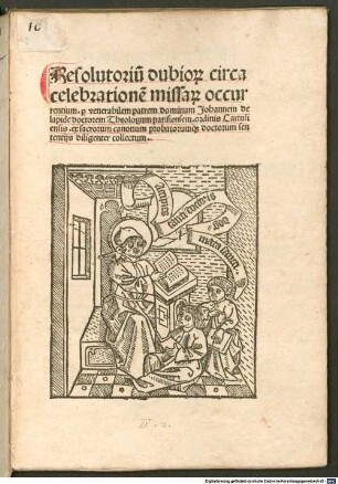 Resolutorium dubiorum circa celebrationem missarum occurrentium