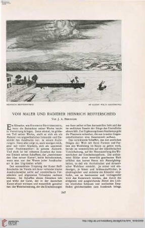 30: Vom Maler und Radierer Heinrich Reifferscheid
