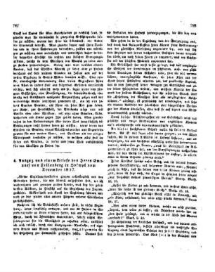 Auszug aus einem Briefe des Herrn Emanuel von Fellenberg in Hofwyl vom December 1827