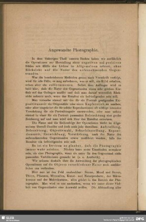 Angewandte Photographie