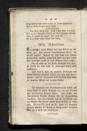 Witz. Scharfsinn.