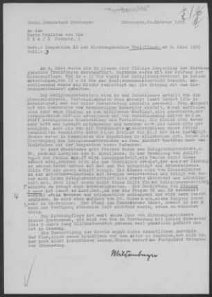 Trailfingen: Inspektionsbericht 1955