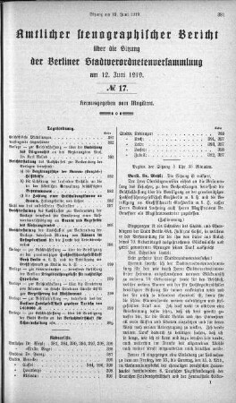 No. 17, 12. Juni 1919