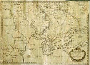 WHK 20 Russisch-Türkischer Krieg: Plan der Kriegsschauplätze im Krieg des russischen Kaiserreichs mit dem Osmanischen Reich, 1737