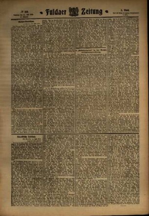 Zweite Ausgabe vom Samstag, den 16. Juli 1910.