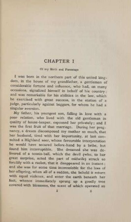 Chapter I. Of my birth an parentage