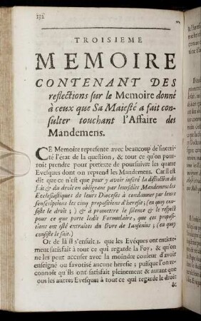 Troisieme Memoire