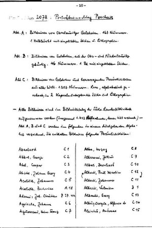 Porträtsammlung Peschecks