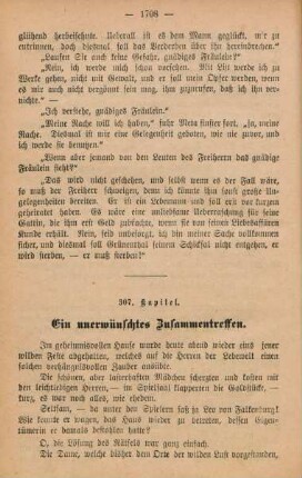 307. Kapitel. Ein unerwünschtes Zusammentreffen