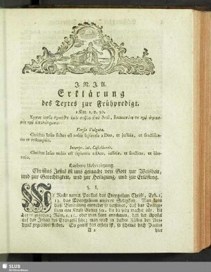 Erklärung des Textes zur Frühpredigt
