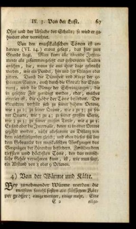 4) Von der Wärme und Kälte.