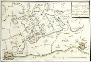 WHK 25 Deutscher Siebenjähriger Krieg 1756-1763: Plan der Schlacht bei Bergen, 13. April 1759