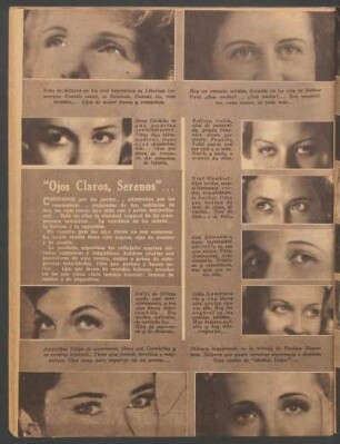 "Ojos claros, serenos" ...