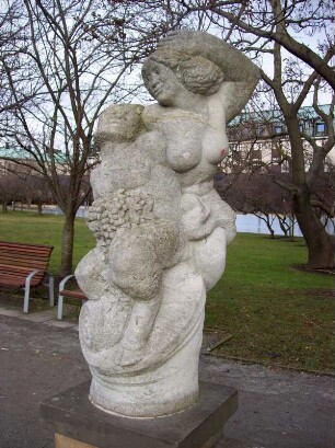 Frau mit Satyr (Barockadaption)