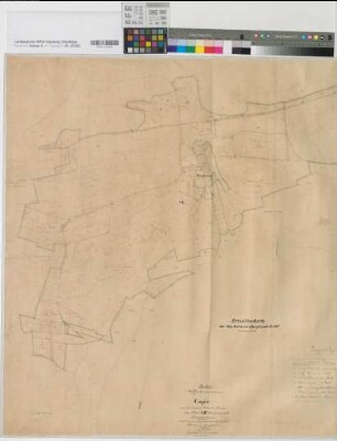 Berghausen (Bad Berleburg), Teilung der Feldmark Berghausen, Brouillonkarte Flur 7