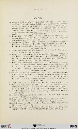 Städte (Nr. 634-741)