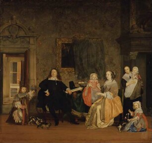 Bildnis des Jan Jacobsz Hinlopen und seiner Familie