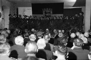 Freiburg: Regierungspräsidium; Verabschiedung Forstpräsident Leonhard; Waldhorn Bläserchor