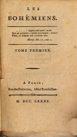 Les Bohémiens, 1